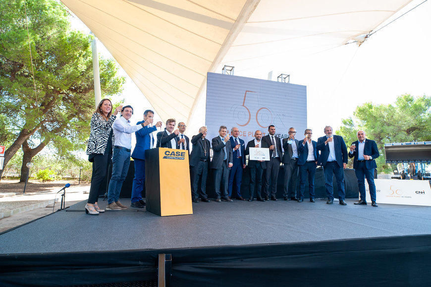 La planta de CASE en Lecce celebra sus 50 años de actividad